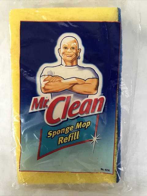 MR CLEAN CLASSIC Sponge Mop Refill With Scrubber Item #4230 £4.32 ...