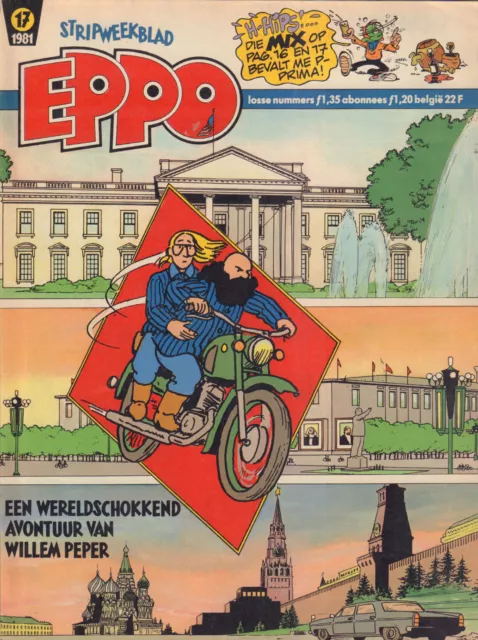 STRIPWEEKBLAD EPPO 1981 nr. 17 - WILLEM PEPER (COVER)/STORM/FRANKA/DE PARTIZANEN