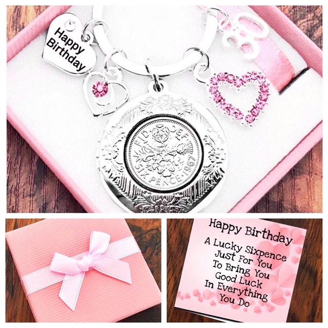 Portachiavi Lucky Dime, Portachiavi Di Compleanno, Portachiavi Con