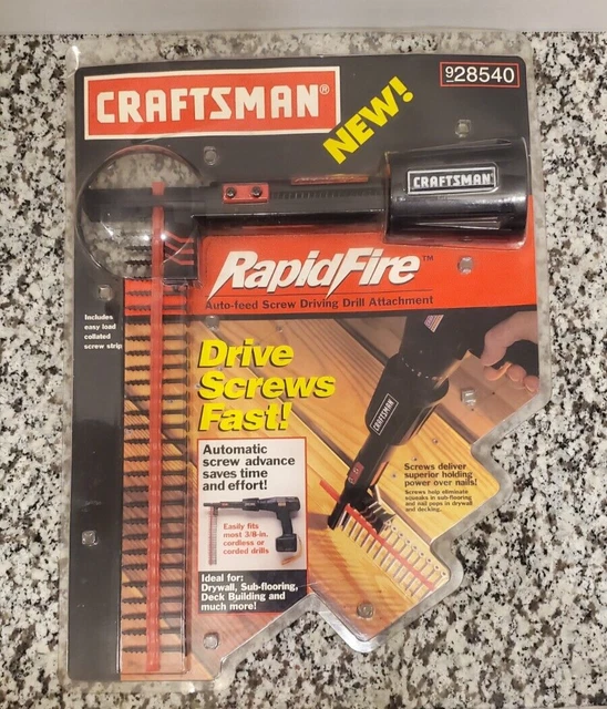CRAFTSMAN RAPID FIRE AutoFeed Screw Driving Drill Attachment 928540