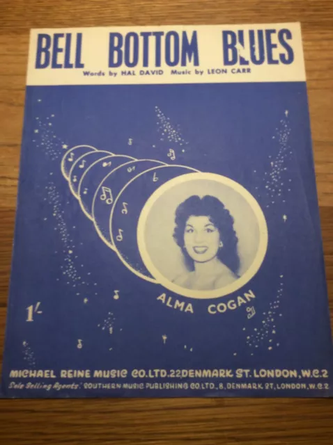 Alma Cogan - Bell Bottom Blues original sheet music