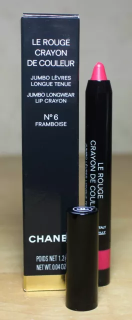 CHANEL LE ROUGE Crayon De Coleur Jumbo Longwear Lip Crayon Nib .04Oz 6  Framboise $24.99 - PicClick
