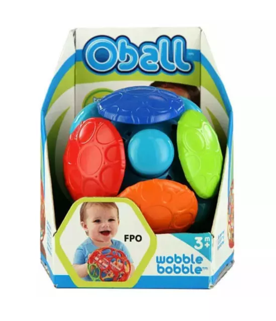 Oball Wobble Bobble Kids Sensory Toy Ball  - Brand New & Boxed (ref(E)