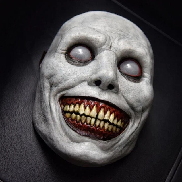 Abito divertente in lattice spaventoso oggetto di scena cosplay inquietante sorriso demone horror Halloween