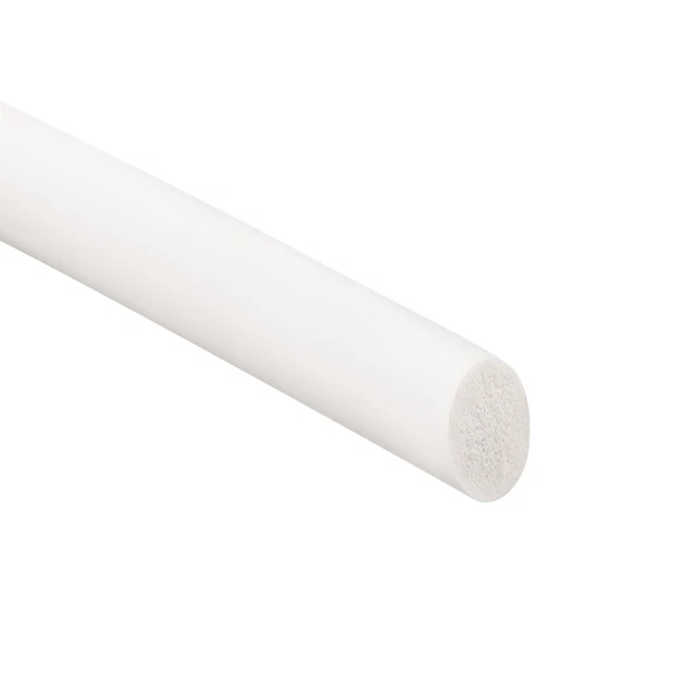 Junta de espuma de silicona tiras 10mm 4m 13ft esponja goma cordón sólido