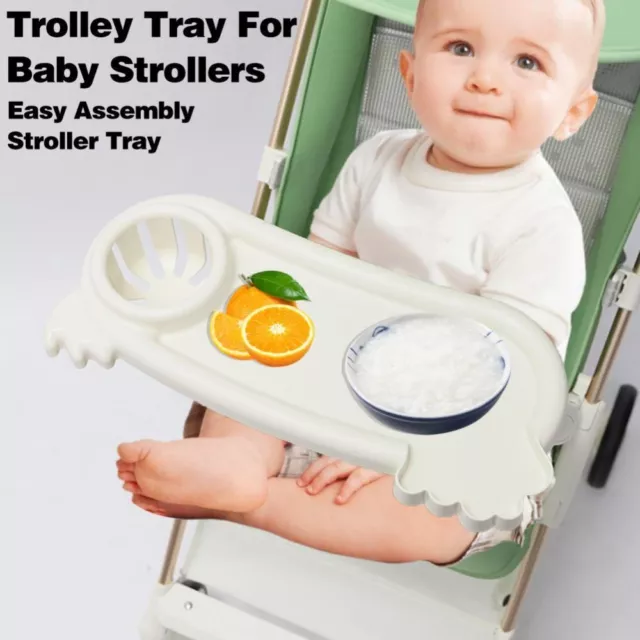 ABS Baby Stroller Dinner Table Tray Cart Pram Snack Tray  Infant