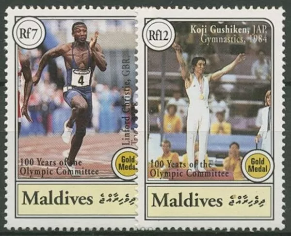 Malediven 1994 100 Jahre Int. Olympisches Komitee IOC 2243/44 postfrisch