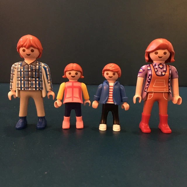 PLAYMOBIL FAMILIES: LAKE Family - White Skin Ginger Hair - Mum Dad 2 ...