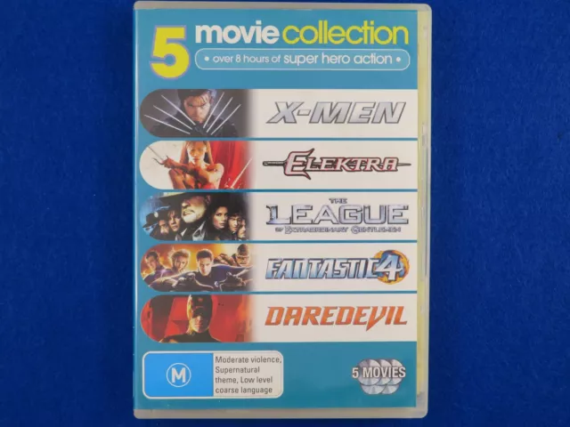 X-Men/Elektra/The League Of Extraordinary Gentlemen/Fantastic 4/Daredevil - DVD