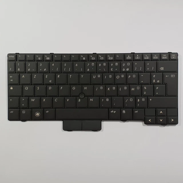 Touche Clavier HP EliteBook 2540 / Compaq – Reconditionnée, Noir, Clé Individuelle
