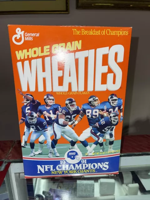 Vintage Cracker Jack Box  + Wheaties Box ( 1991 NFL GIant Champions)