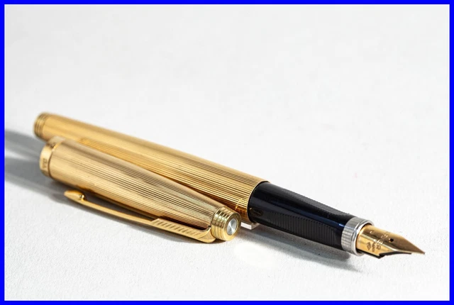 Stylo Plume PARKER Vintage Rare - Modèle Moderne (Thrift Time) - Plume En Or 18K - Occasion