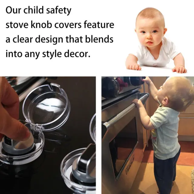 Baby Safety Gas Stove Protector Child Protection Knob Cover Oven Lock Lid
