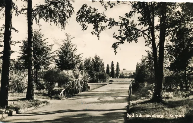 08-455 Ansichtskarte Bad Schmiedeberg Kurpark Dübener Heide Wittenberg DDR