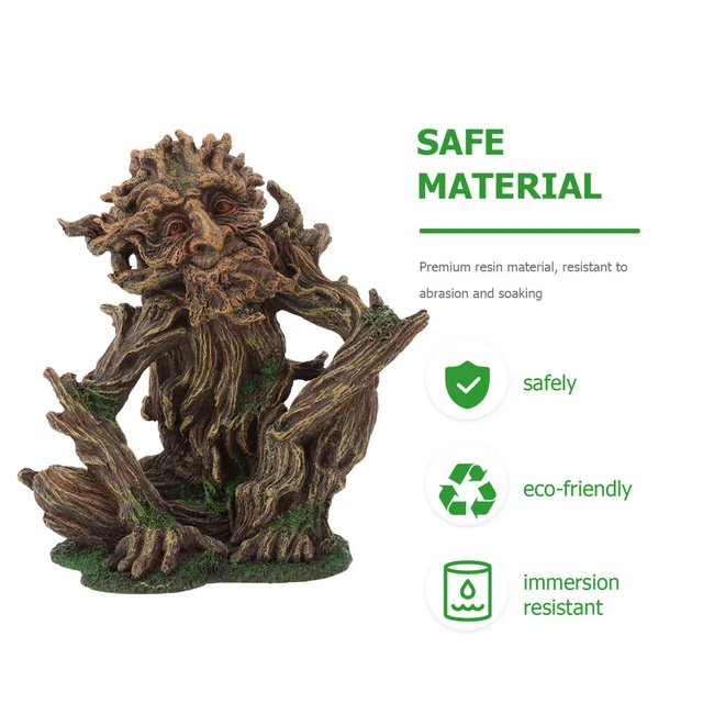 Tree Men Resin FISH TANK LANDSCAPING Tree Man Resin Elder Decorations Aquarium £19.28 ...