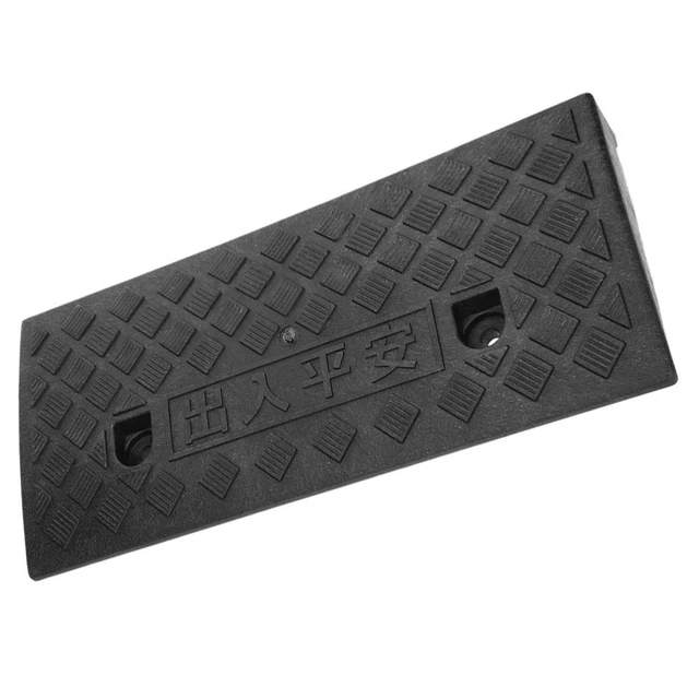 Ramp Per Accesso In Gomma Riciclata HASKYY - Set Di 2, Dimensioni 1000x290x110 Mm, Portata Fino A 5 Tonnellate Per Ruota