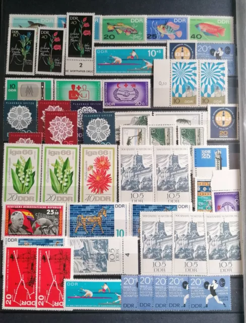 Sammlungsauflösung, DDR, Lot aus Jahrgang 1966  postfrisch