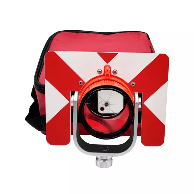 NEW  Red Single Prism w/ Bag For Topcon/Sokkia/Nikon/South Etc Total Stations