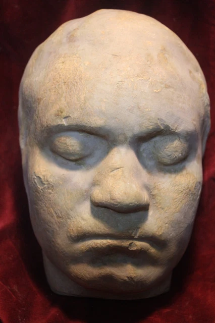 DEATH MASK BEETHOVEN Post-Mortem Funeral Grave Cemetery Oddity Decor ...
