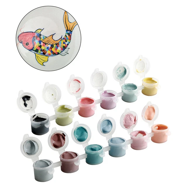 6-colors Concentrated Color Glaze Underglaze Color Pigments Painted Pigme-$6 LN