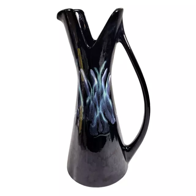 Vintage Royal Haeger Ewer Pitcher Pottery Vase Black Mid Century Modern 16"