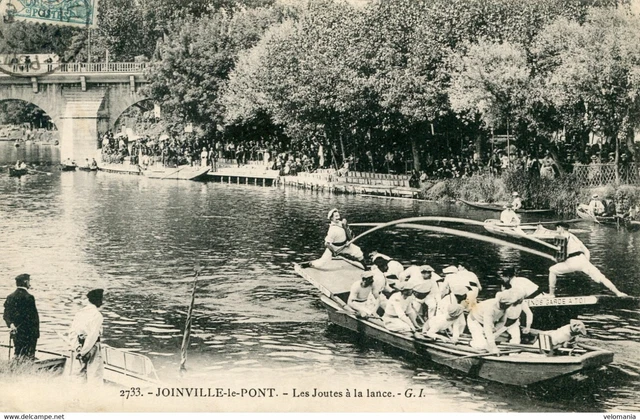 15537 cpa 94 Joinville le pOnt 6 les Joutes à la Lance