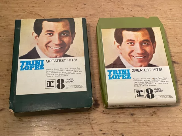 8 Track Cassette Cartridge Trini Lopez Greatest Hits