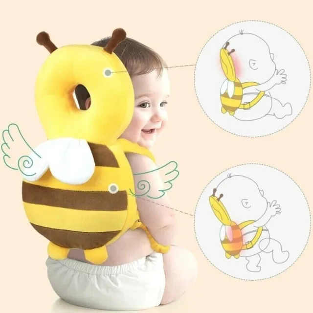 Baby Head Protector Cushion Toddler Head Protection Pillow Baby Bee Backpack New