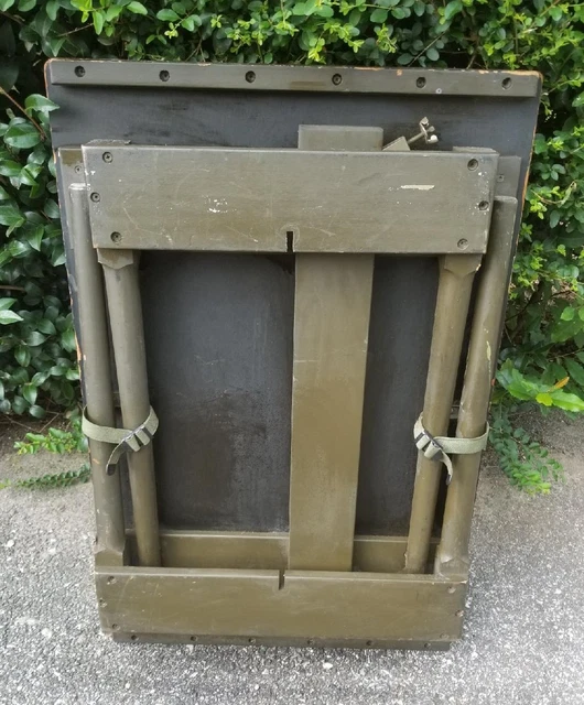VINTAGE VIETNAM ERA Folding Wooden Us Army Military Field