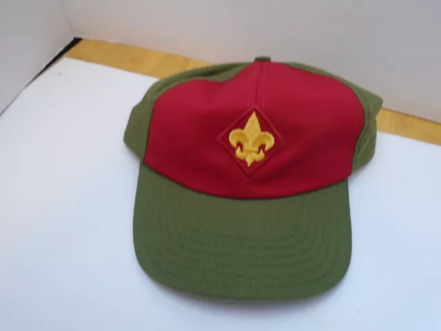 Boy Scouts Of America Hat Red Green Snapback Trucker Baseball Cap youth M/L