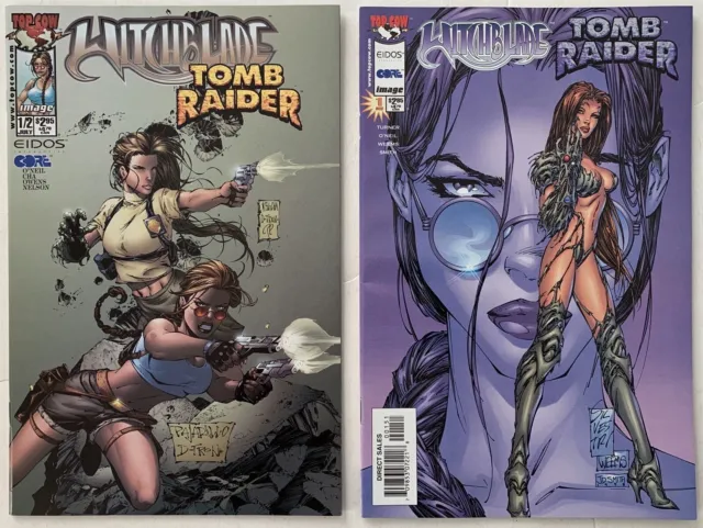Witchblade/Tomb Raider 1/2 and 1 Michael Turner - Top Cow Image Comics 1998/2000
