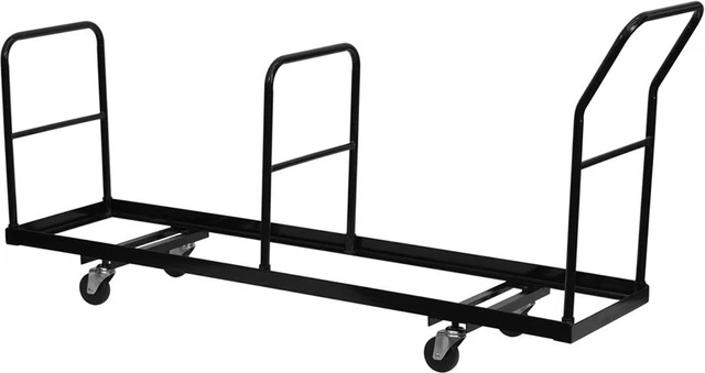 Vertical Storage Folding Chair Dolly - 35 Capacity Chair Transportation Cart