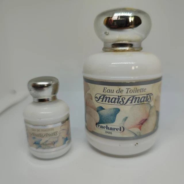 Cacharel Anais anais perfume bottles floral set of 2 collectable prop