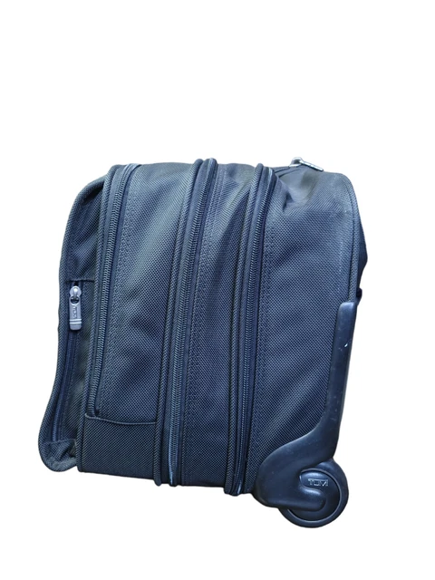 Tumi Alpha Black 2 Wheeled Ballistic Nylon Garment Travel Carry On Luggage Bag 4