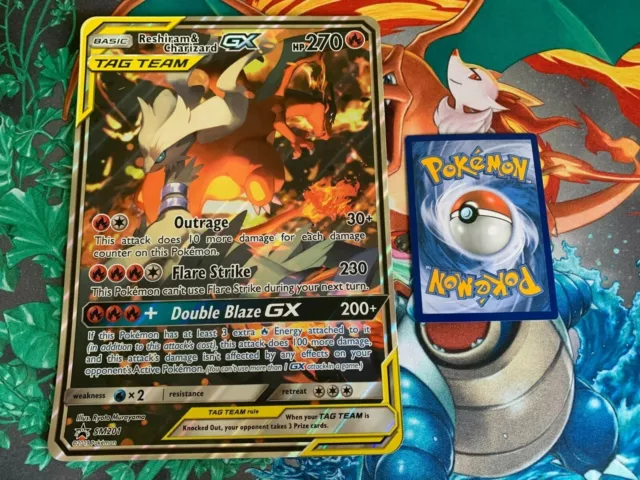 Reshiram & Charizard GX - Jumbo - JUMBO Cards XXL Pokémon card SM201