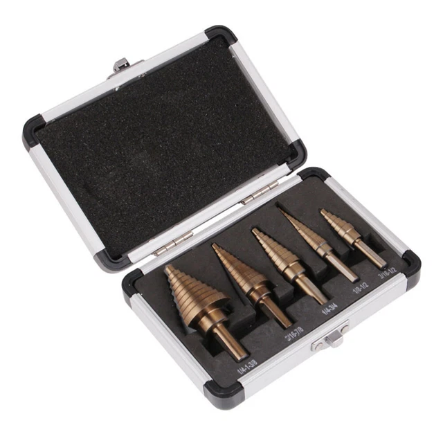 self centering plate wood splitter Cone drill for metal heavy duty 5x HSS Forets