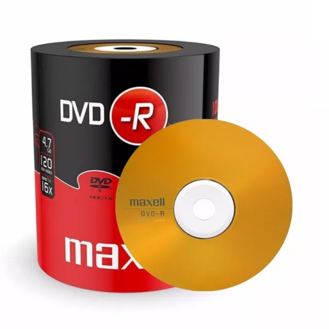 Maxell DVD-R Recordable Blank DVD-R Discs Pack 10 Shrink-Wrap 4.7GB 120 Mins 16x