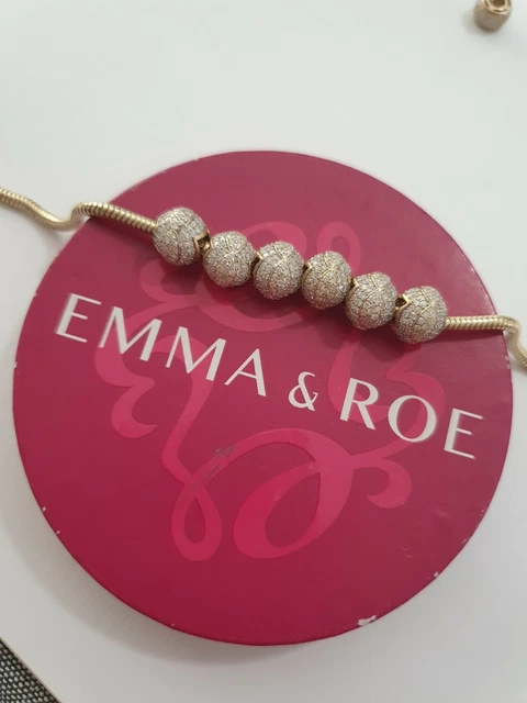 EMMA AND ROE limited edition 10k gold 1 carat diamond charms 1000