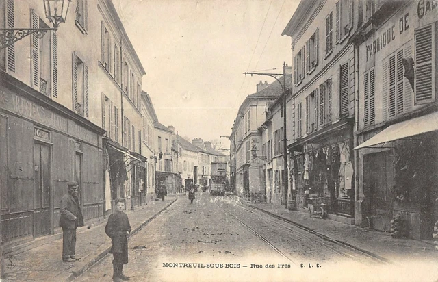 Cpa 93 Watch Under Wood Rue Des Pres