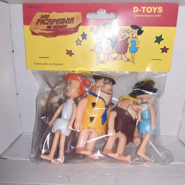 Rare Complete Set The Flintstones Pvc Figures. Spanish Exclusive. D-Toys