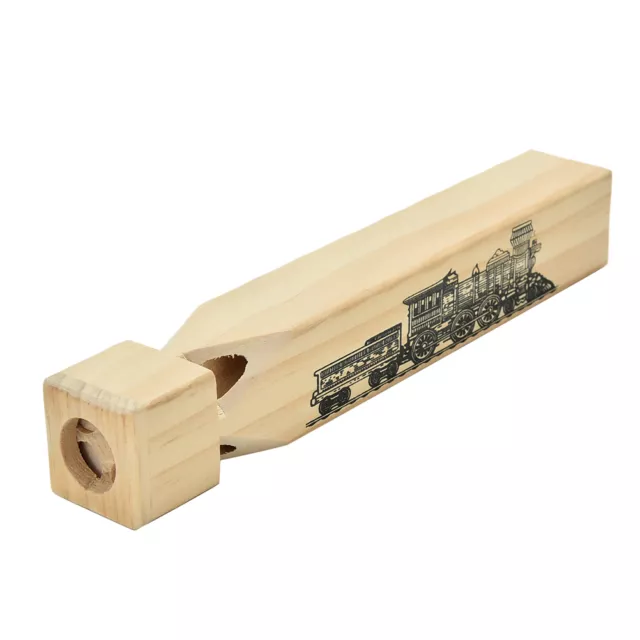 New Wooden Train Whistle - Makes A Noise Like A Real Train! Traditional Toy~TQ