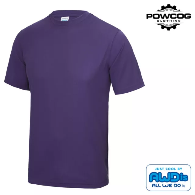 AWDis Unisex Sport T-Shirt Quick Dry Running Gym Performance Top Vegan JC001