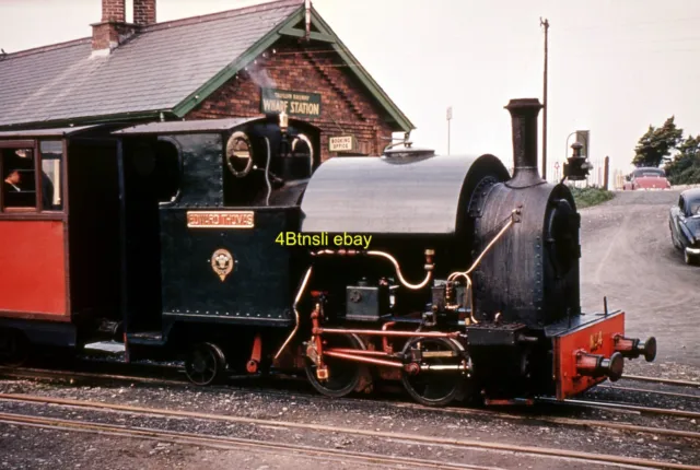 Duplicate 35mm slide Talyllyn Railway No.4 EDWARD THOMAS at Wharf Station  1960s