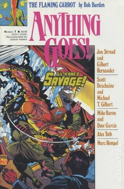 Anything Goes! #1 VF 8.0 1986 Stock Image