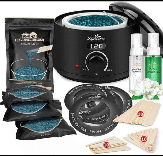 Kit ceretta dura professionale Lifestance per uso domestico - nero - nuovo di zecca