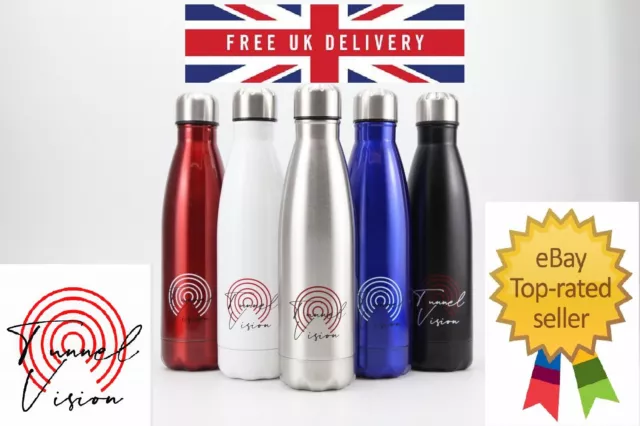 Stainless Steel Water Bottle - Vacuum Insulated Metal Sport & Gym Drinks Flask