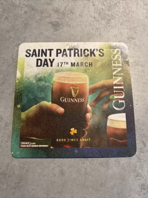 Guinness Bierdeckel Coaster Beermat von 2023 BBCS X2256 Saint Patrick’s Day