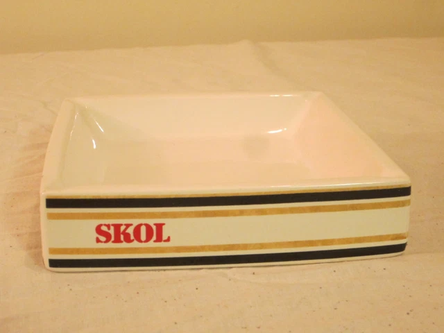 Wade Vintage Skol Ceramic Pub Ashtray Man Cave Home Bar. Vgc