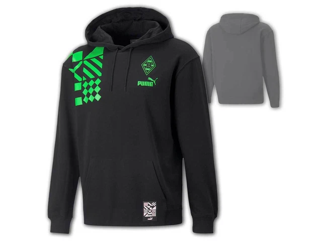Borussia Mönchengladbach Hoody schwarz Puma BMG Kapuzensweatshirt M L XL XXL 3XL