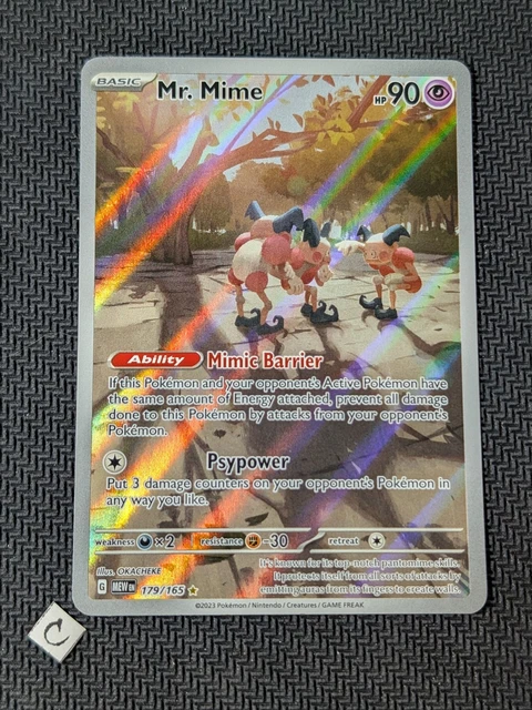 MR. MIME 179/165 - Scarlet Violet 151 Illustration Rare English Pokemon ...